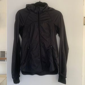 Lululemon windbreaker, black, size 4.